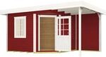 Weka Holz-Gartenhaus Flachdach Lasiert 455 cm x 339 cm