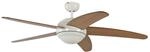 Pepeo Deckenventilator Melton Wei&szlig; - Ahorn 132 cm mit Beleuchtung und Fernbedienung