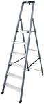 Krause Stehleiter SePro S 6 Stufen 190 cm x 51 cm x 121 cm Eloxiert