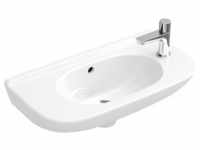 Villeroy & Boch Handwaschbecken compact O.Novo 50cm Weiß seitl. HL ohne ÜL...