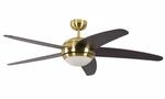 Pepeo Deckenventilator Melton Messing - Wenge 132 cm mit Beleuchtung und