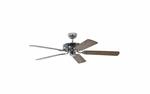 Pepeo Deckenventilator Potkuri Stahl - Eiche 132 cm mit Zugkette