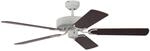 Pepeo Deckenventilator Potkuri Wei&szlig; - Mahagoni 132 cm mit Zugkette