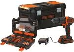 Black+Decker 18 V Akku-Schlagbohrschrauber BDCHD18S1KA inkl. 1,5 Ah Akku