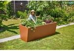 Gutta Hochbeet Valenta 200 Rostiges Eisen 80 cm x 90 cm x 200 cm