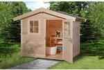 Gartenhaus 123 Gr.2 Satteldach Natur 28 mm