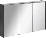 Fackelmann Spiegelschrank Denver Anthrazit 110 cm mit Softclose T&uuml;ren