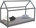 Homestyle4u Hausbett in Grau 90 x 200 cm1853