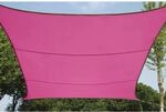 Perel Sonnensegel rechteckig 2 x 3 m Fuchsia