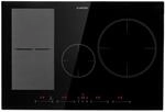 Klarstein Delicatessa 77 Hybrid Einbaukochfeld Induktion 4 Zonen 7000 W Schwarz