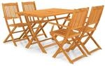 vidaXL 5-tlg Garten-Essgruppe Klappbar Akazie Massivholz Modell 5