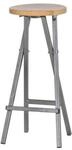 Fun Star Barhocker Stahl/Kiefer &Oslash; 35 cm x 82 cm Beige