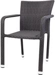 Siena Garden Minas Stapelsessel Schwarz 60x56x83 cm