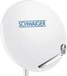 Schwaiger Aluminium Offset Antenne &Oslash; 75 cm Lichtgrau