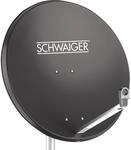 Schwaiger Aluminium Offset Antenne &Oslash; 75 cm Anthrazit