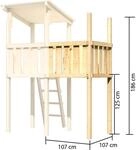 Karibu Anbau f&uuml;r Kinderspielhaus Lotti VK naturb.