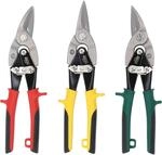 KS TOOLS Hebel Blechdurchgangsscheren Satz 3Tlg 118 0050