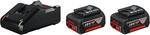 Bosch Professional Akku-Starterset mit 2x 18 V 4 Ah Akku & Ladeger&auml;t GAL 18 V-40