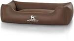 Knuffelwuff Hundebett Sidney Kunstleder XXL 120 x 85cm Braun