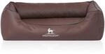 Knuffelwuff Hundebett Madison Orthop&auml;disch Kunstleder XL 105 x 75cm Braun