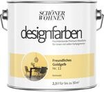 Sch&ouml;ner Wohnen Designfarben Freundliches Goldgelb matt 2,5,