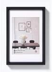 walther design Steel Style Kunststoff Bilderrahmen 50x60 cm Schwarz