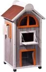 Katzenhaus Fancy Cat aus Holz f&uuml;r drau&szlig;en und drinnen FSC&reg;