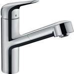 hansgrohe K&uuml;chenarmatur mit Ausziehbrause M427-H150 Wasserhahn K&uuml;che Chrom