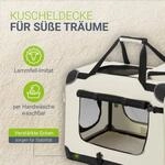 Juskys Faltbare Hundetransportbox Lassie XL Beige