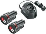 Bosch Akku-Set PBA 12 V/1,5 Ah inkl. Ladeger&auml;t und 2 Akkus