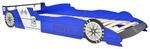 vidaXL Kinderbett mit LED im Rennwagen-Design 90 x 200 cm Blau 243937