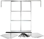 Vitavia Doppelt&uuml;r-Set f&uuml;r Gew&auml;chshaus Sirius Alu Blank