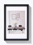 walther design Steel Style Kunststoff Bilderrahmen 30x40 cm Schwarz