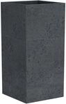 Scheurich Pflanzgef&auml;&szlig; C-Cube 28 cm x 28 cm Stony Black