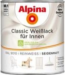 Alpina Classic Wei&szlig;lack f&uuml;r Innen Reinwei&szlig; seidenmatt 750 ml
