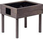 Dobar Minihochbeet mit Tafel 50 cm x 40 cm x 45 cm Anthrazit FSC&reg;