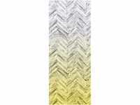 Komar Fototapete Vlies Herringbone Yellow Panel 100 x 250 cm
