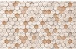 Sanders & Sanders Fototapete Hexagon Beige und Sandbraun 400 x 250 cm 611884