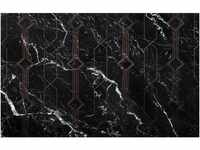 Komar Fototapete Vlies Marble Black 400 x 250 cm