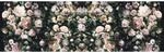 Sanders & Sanders Fototapete Blumen Multicolor Auf Schwarz 800 x 250 cm 611946