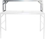 Vitavia Alu-Tischaufsatz mit HKP-Ablagefl&auml;che 121 cm x 39 cm Alu Blank