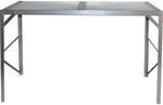 Vitavia Alutisch mit 1 HKP-Ablagefl&auml;che 121 cm x 54 cm Alu Blank