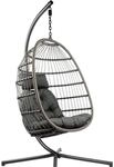 osoltus H&auml;ngesessel H&auml;ngeei Gartenlounger mit H&auml;ngezugfeder Schaukelstuhl XL Pura