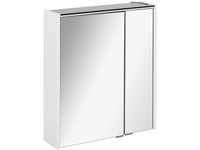 Fackelmann Spiegelschrank Denver Weiß 60 cm mit Softclose Türen