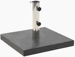 vidaXL Sonnenschirmst&auml;nder Granit 28,5 kg Quadratisch Schwarz 45065