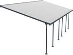 Palram - Canopia Terrassen&uuml;berdachung Feria Anthrazit 4x8.50
