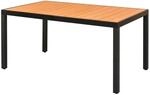 vidaXL Gartentisch Braun 150x90x74 cm Aluminium und WPC 42794