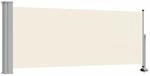 vidaXL Ausziehbare Seitenmarkise 100 x 300 cm Creme 45185