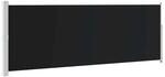 vidaXL Ausziehbare Seitenmarkise 160x500 cm Schwarz 45460