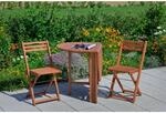 Merxx Porto Gartenm&ouml;bel-Set 3-tlg. Klappentisch 120 x 60 cm